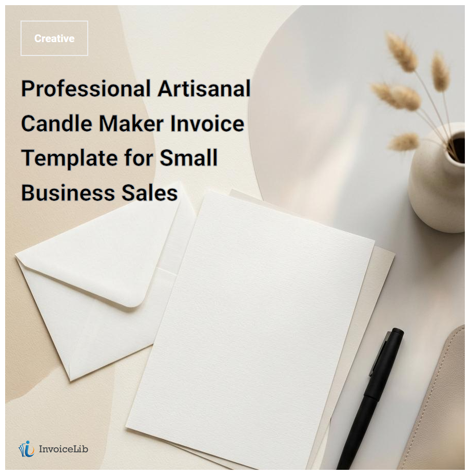 Professional Artisanal Candle Maker Invoice Template for Small Business Sales