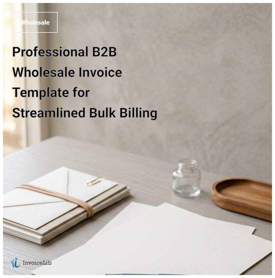 Professional B2B Wholesale Invoice Template for Streamlined Bulk Billing