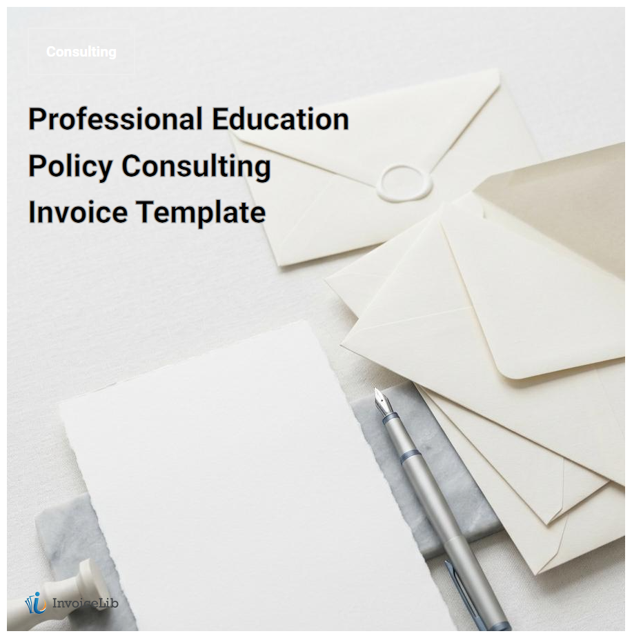Professional Education Policy Consulting Invoice Template