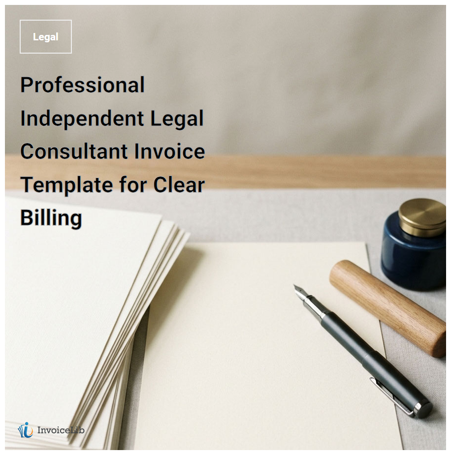 Professional Independent Legal Consultant Invoice Template for Clear Billing