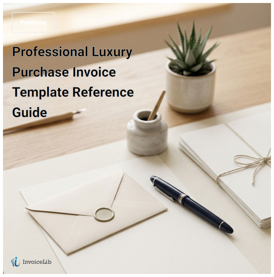 Professional Luxury Purchase Invoice Template Reference Guide