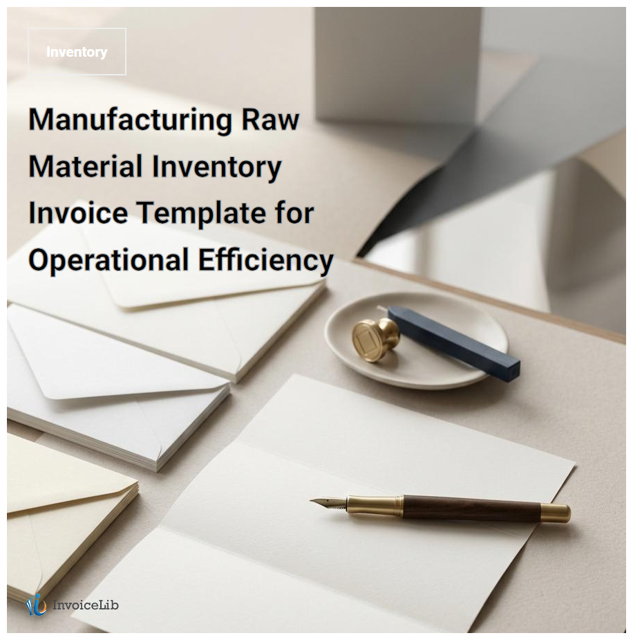 Manufacturing Raw Material Inventory Invoice Template for Operational Efficiency