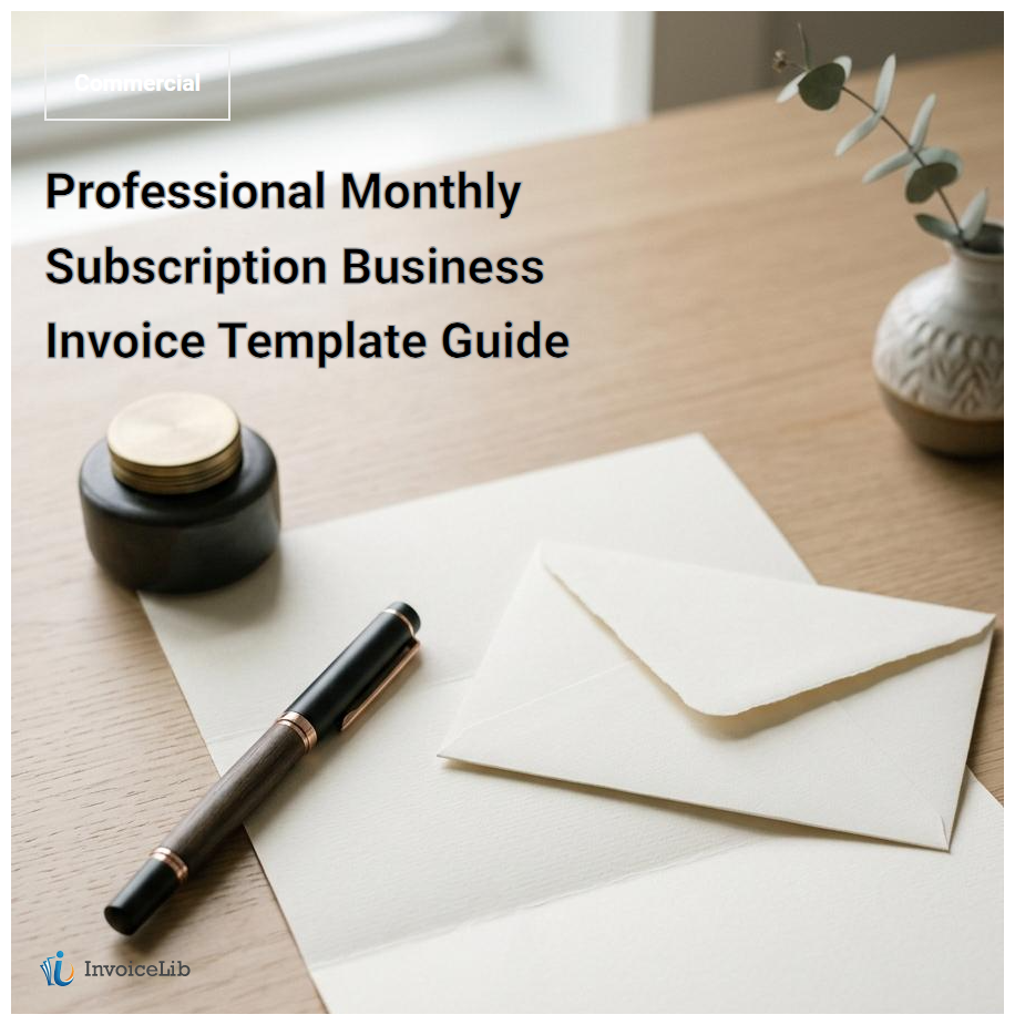 Professional Monthly Subscription Business Invoice Template Guide