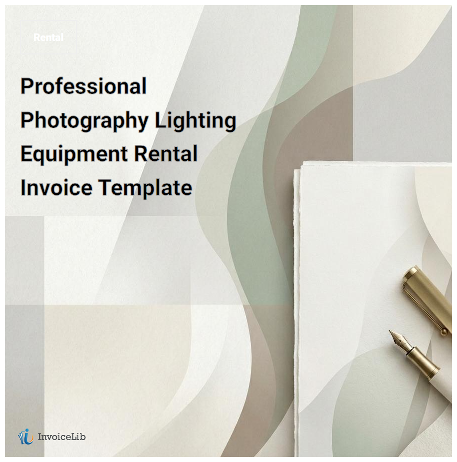 Professional Photography Lighting Equipment Rental Invoice Template
