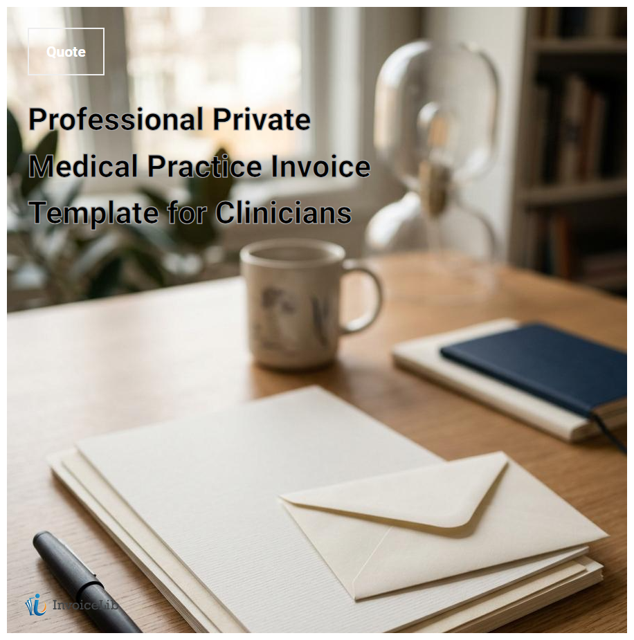 Professional Private Medical Practice Invoice Template for Clinicians