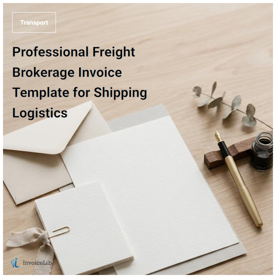 Professional Freight Brokerage Invoice Template for Shipping Logistics