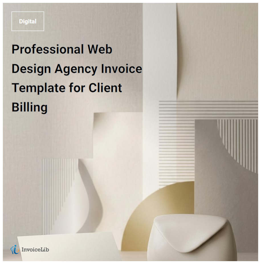 Professional Web Design Agency Invoice Template for Client Billing