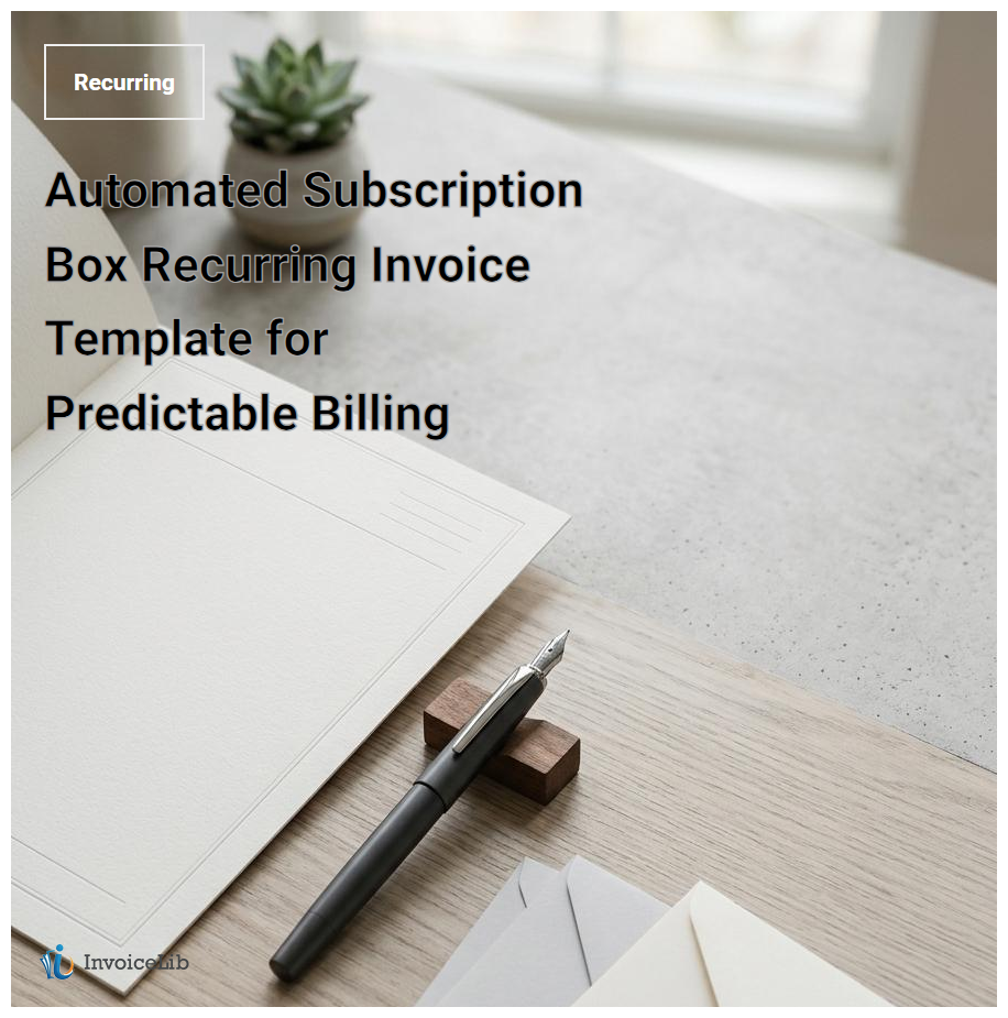 Automated Subscription Box Recurring Invoice Template for Predictable Billing