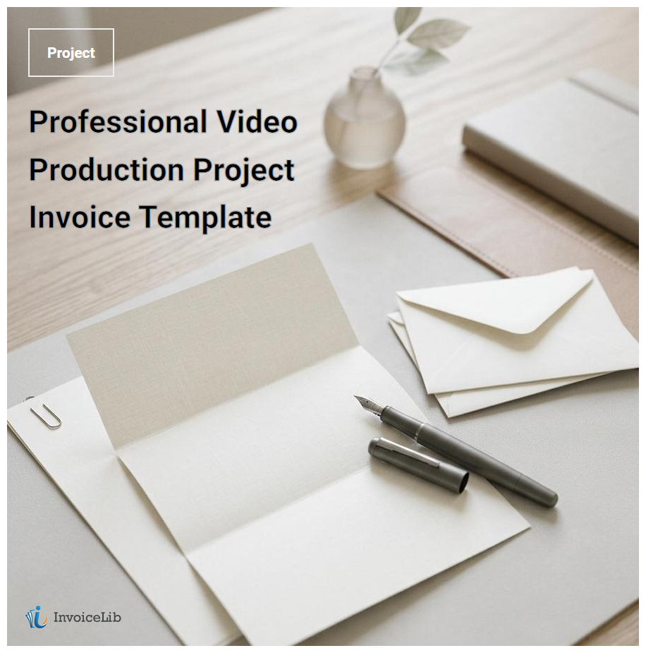 Professional Video Production Project Invoice Template