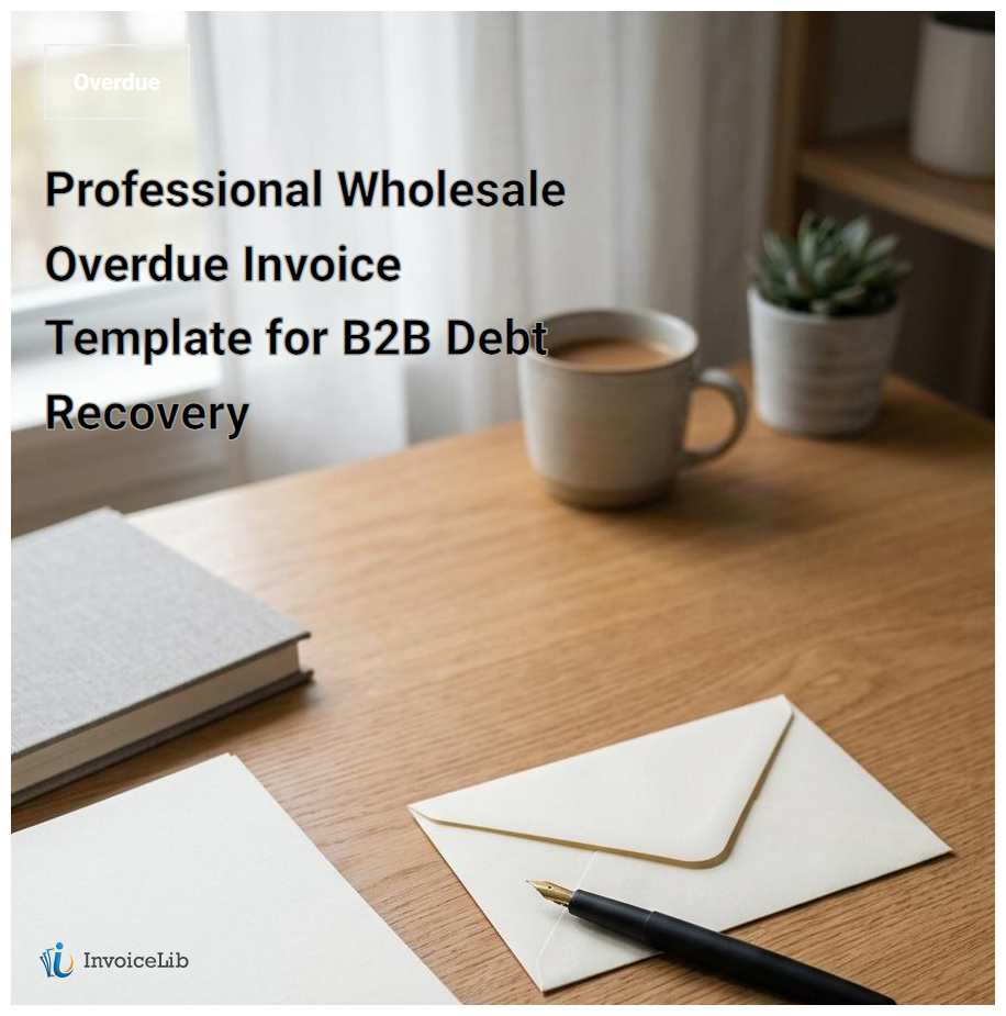Professional Wholesale Overdue Invoice Template for B2B Debt Recovery