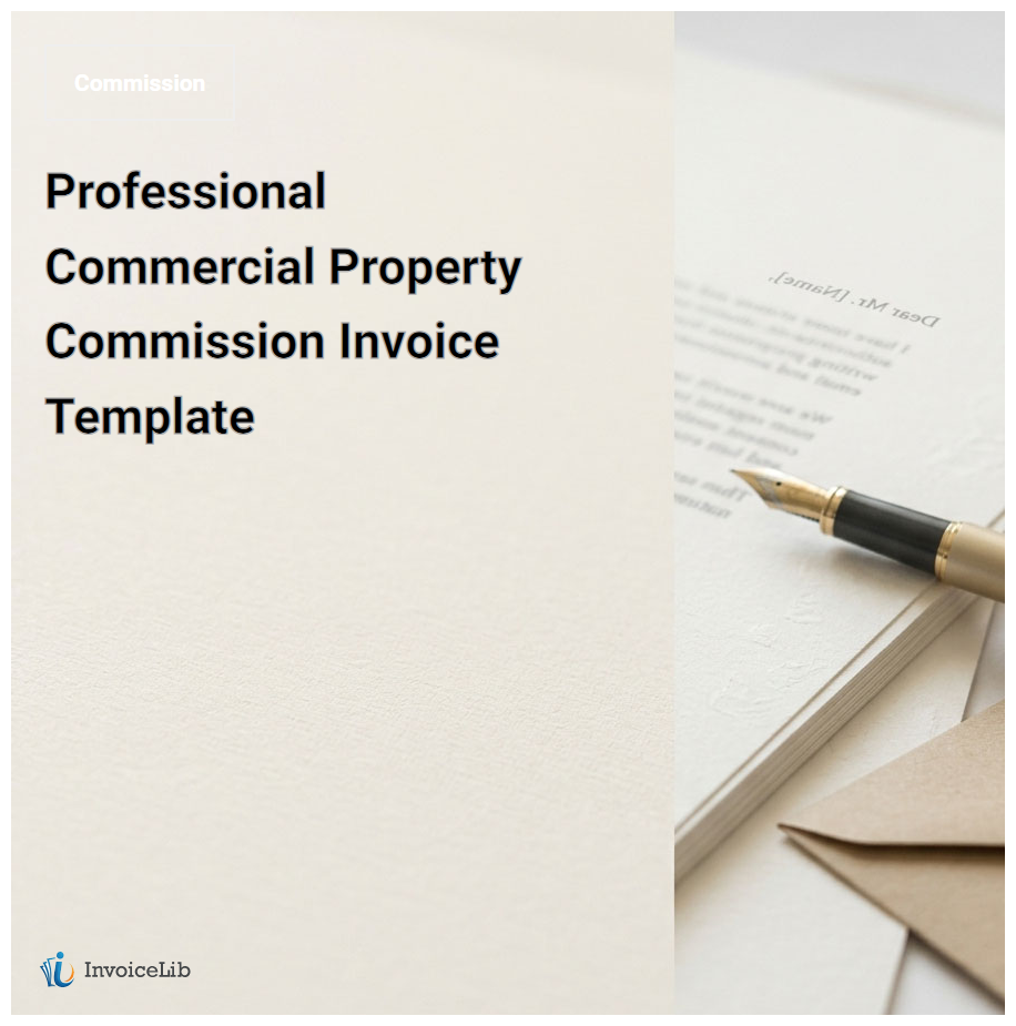 Professional Commercial Property Commission Invoice Template