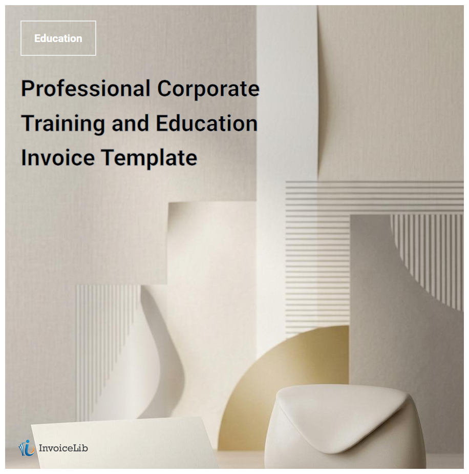 Professional Corporate Training and Education Invoice Template