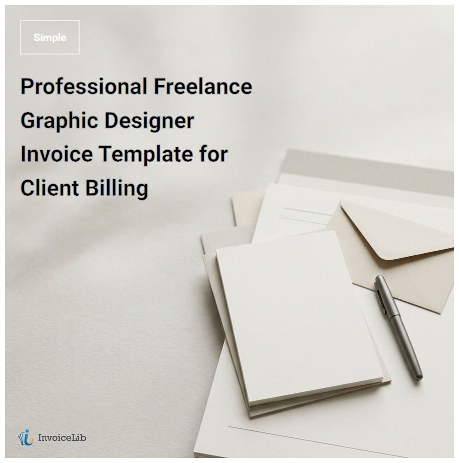 Professional Freelance Graphic Designer Invoice Template for Client Billing