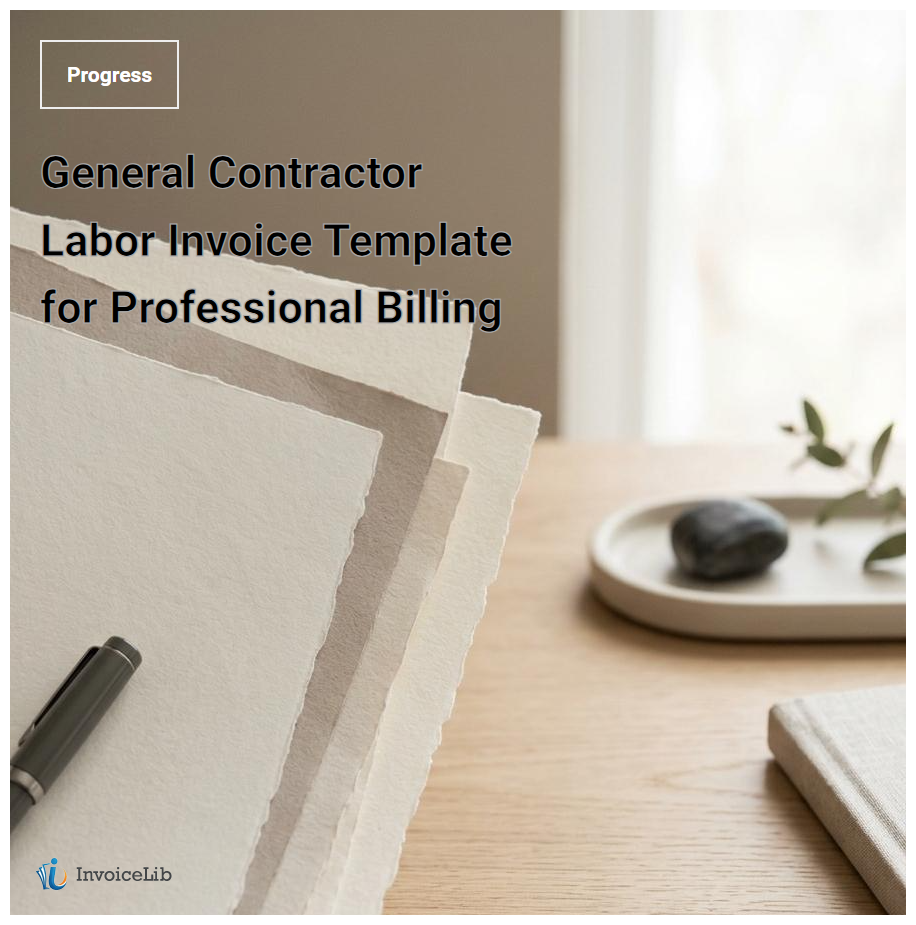 General Contractor Labor Invoice Template for Professional Billing