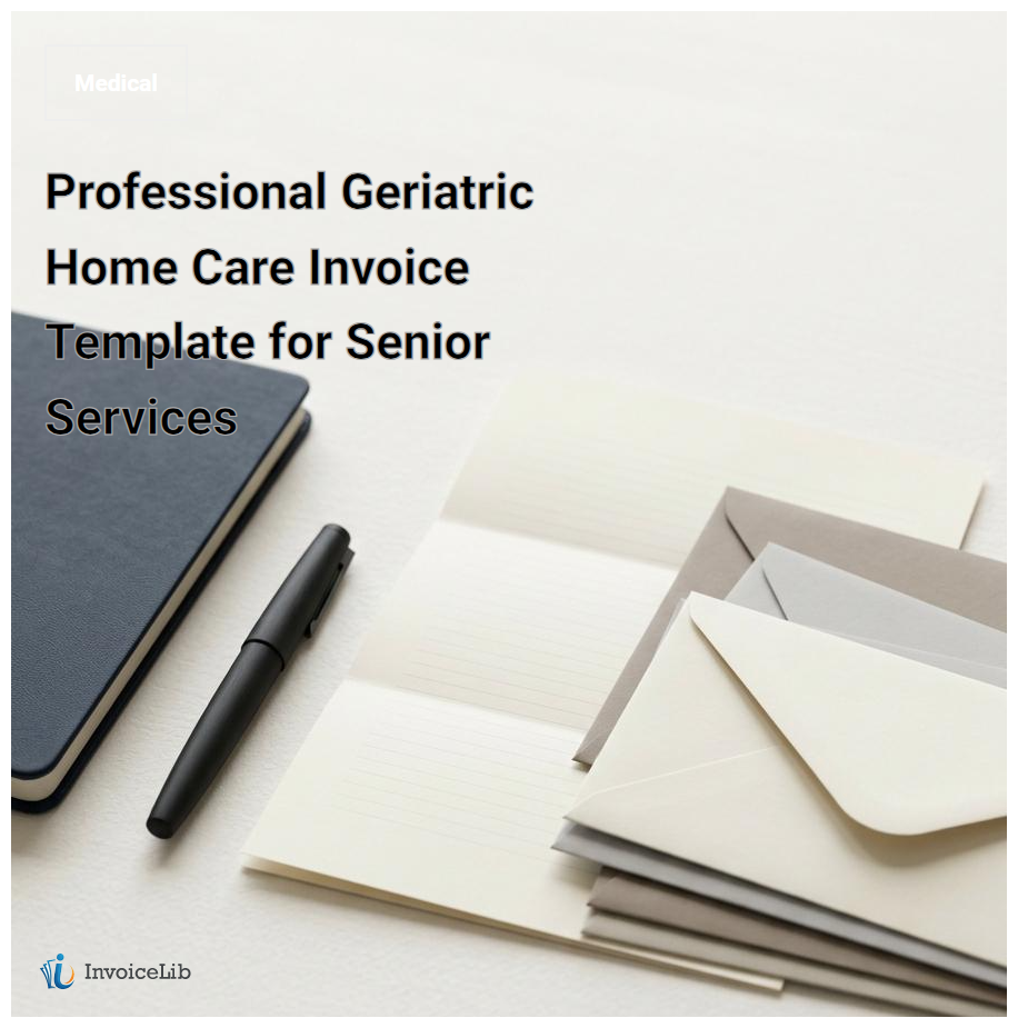 Professional Geriatric Home Care Invoice Template for Senior Services