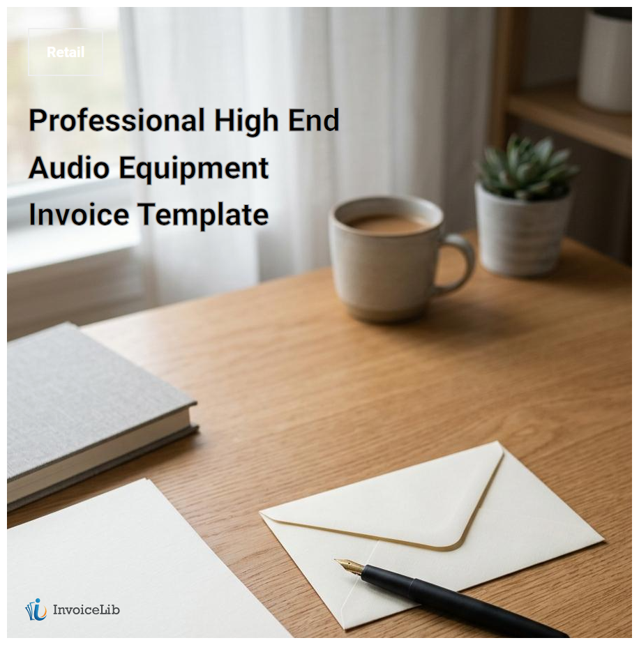 Professional High End Audio Equipment Invoice Template