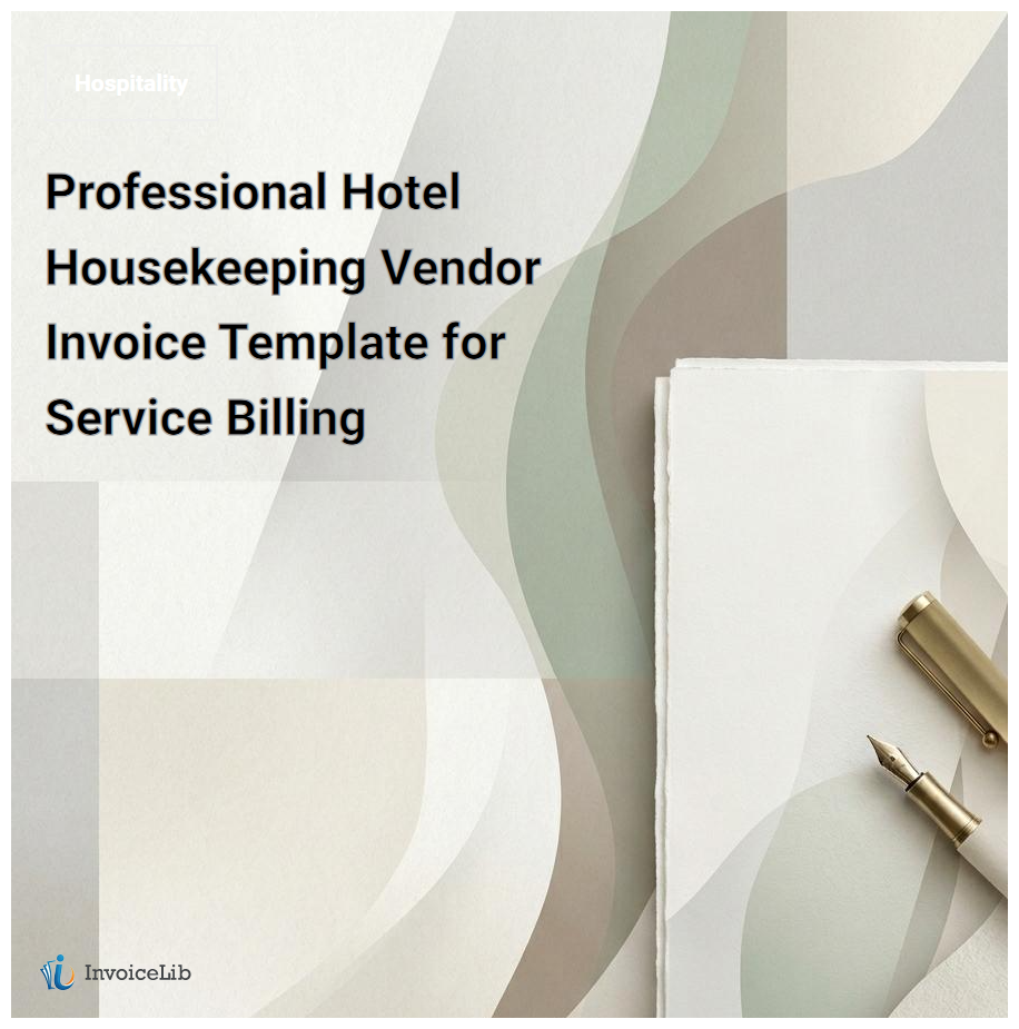 Professional Hotel Housekeeping Vendor Invoice Template for Service Billing