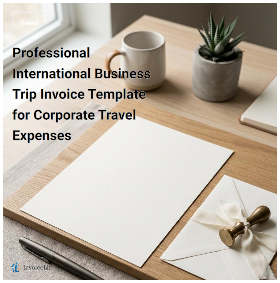 Professional International Business Trip Invoice Template for Corporate Travel Expenses