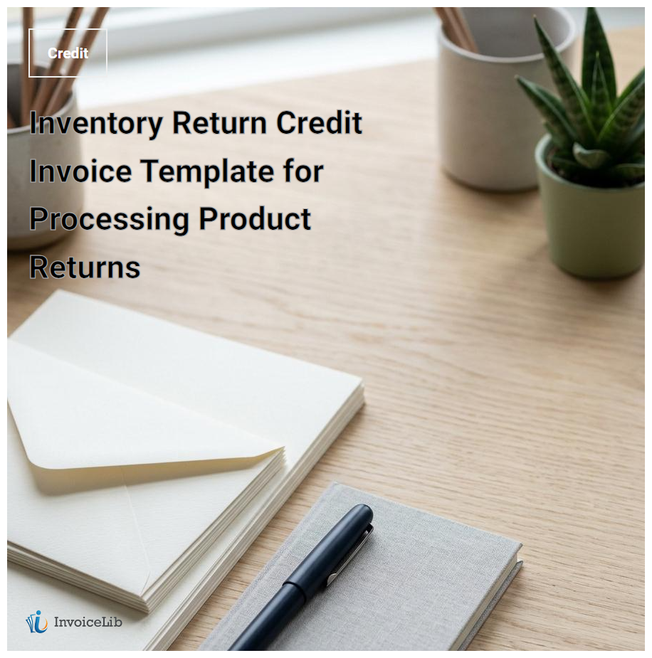 Inventory Return Credit Invoice Template for Processing Product Returns