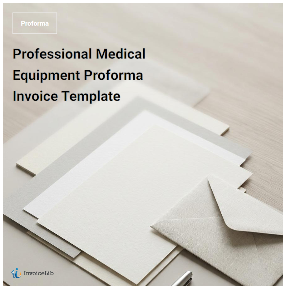 Professional Medical Equipment Proforma Invoice Template