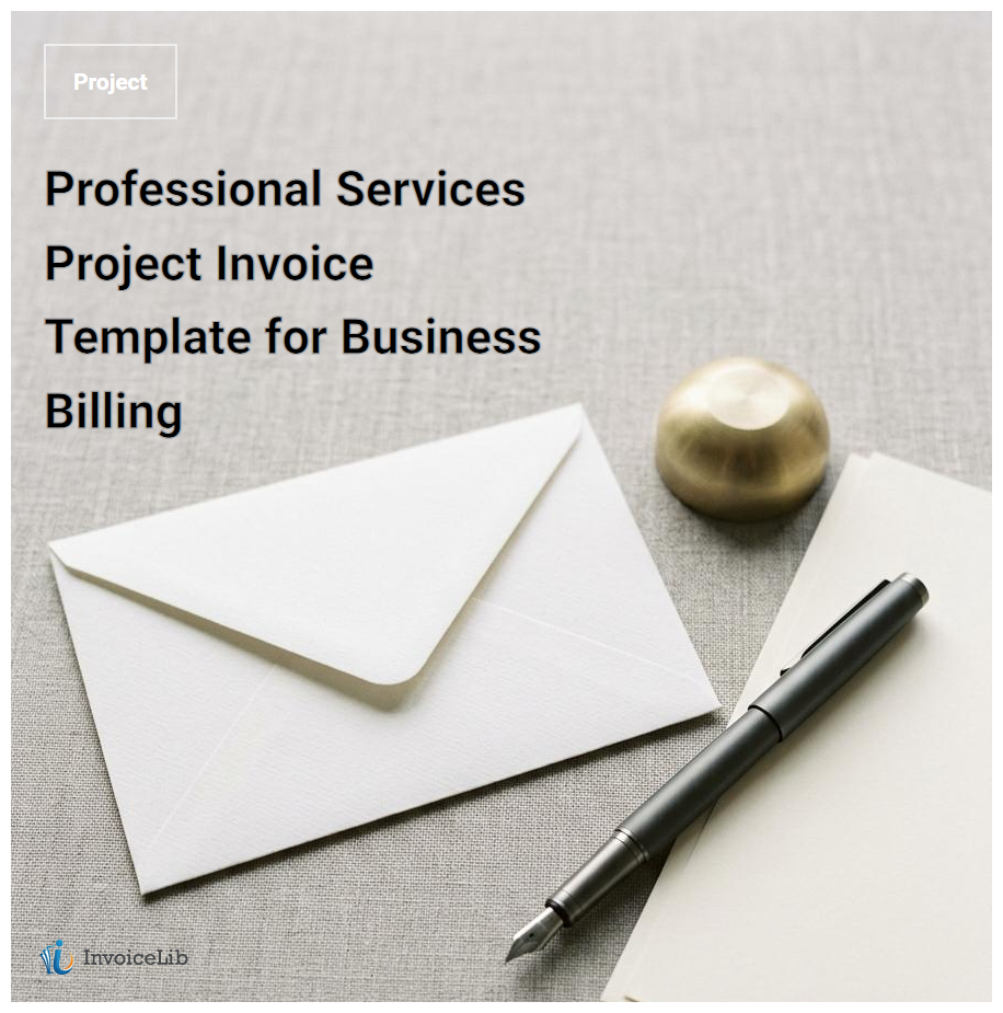 Professional Services Project Invoice Template for Business Billing