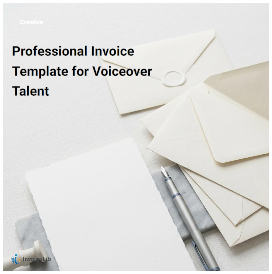 Professional Invoice Template for Voiceover Talent