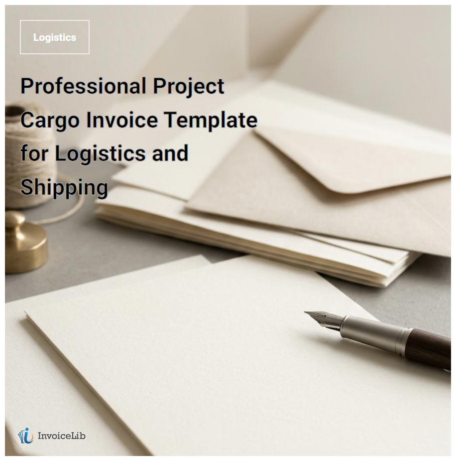 Professional Project Cargo Invoice Template for Logistics and Shipping