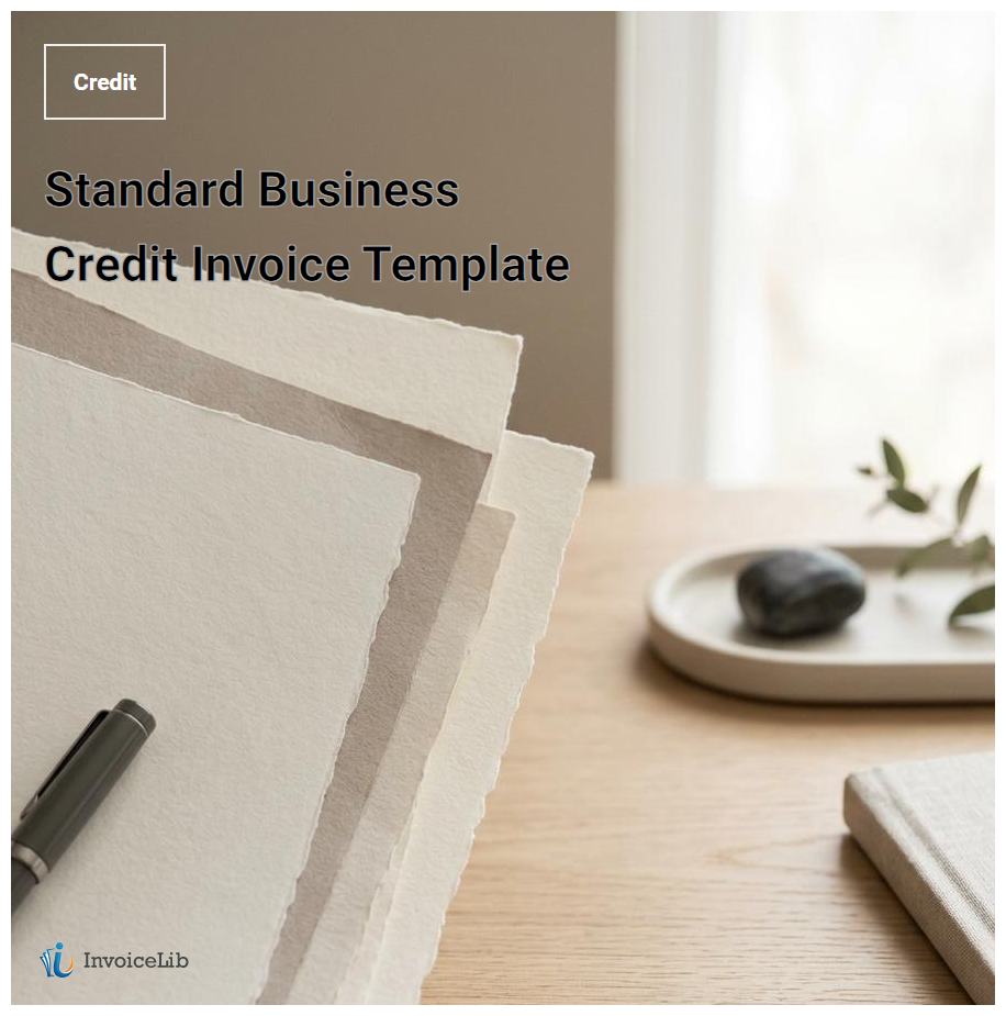 Standard Business Credit Invoice Template