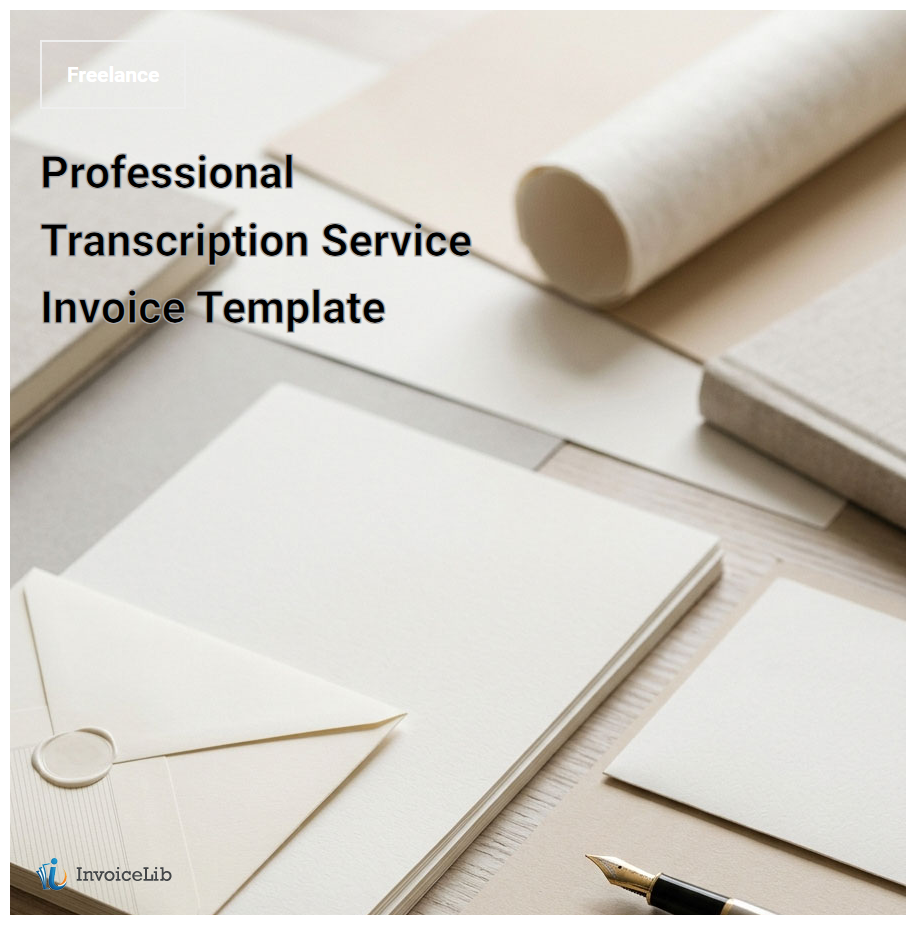 Professional Transcription Service Invoice Template