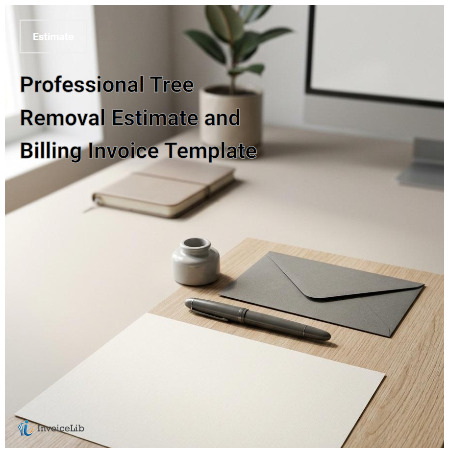 Professional Tree Removal Estimate and Billing Invoice Template