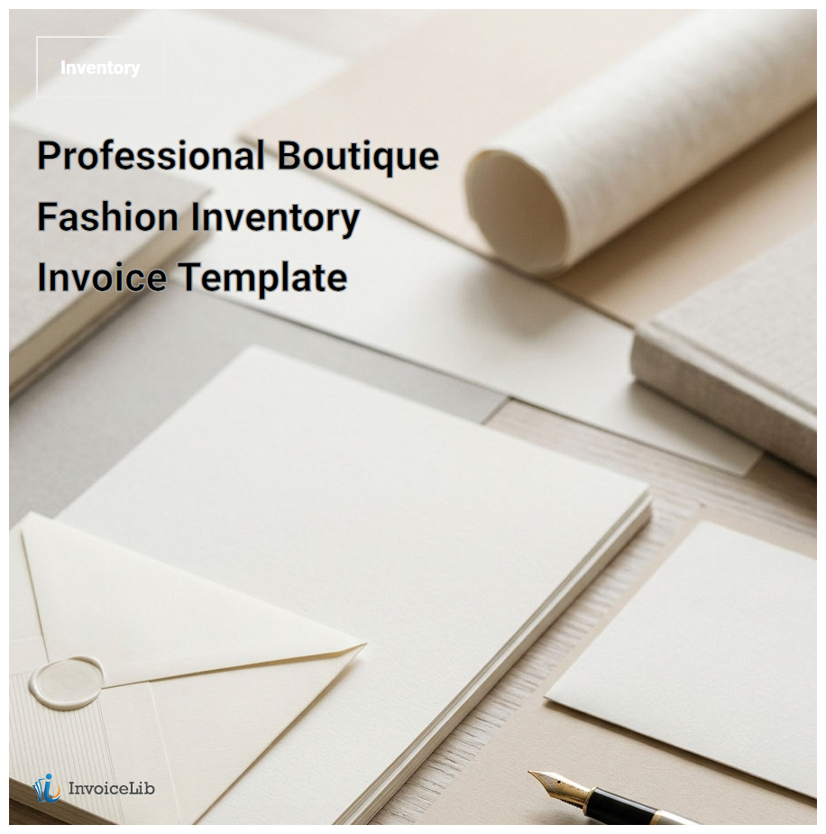 Professional Boutique Fashion Inventory Invoice Template