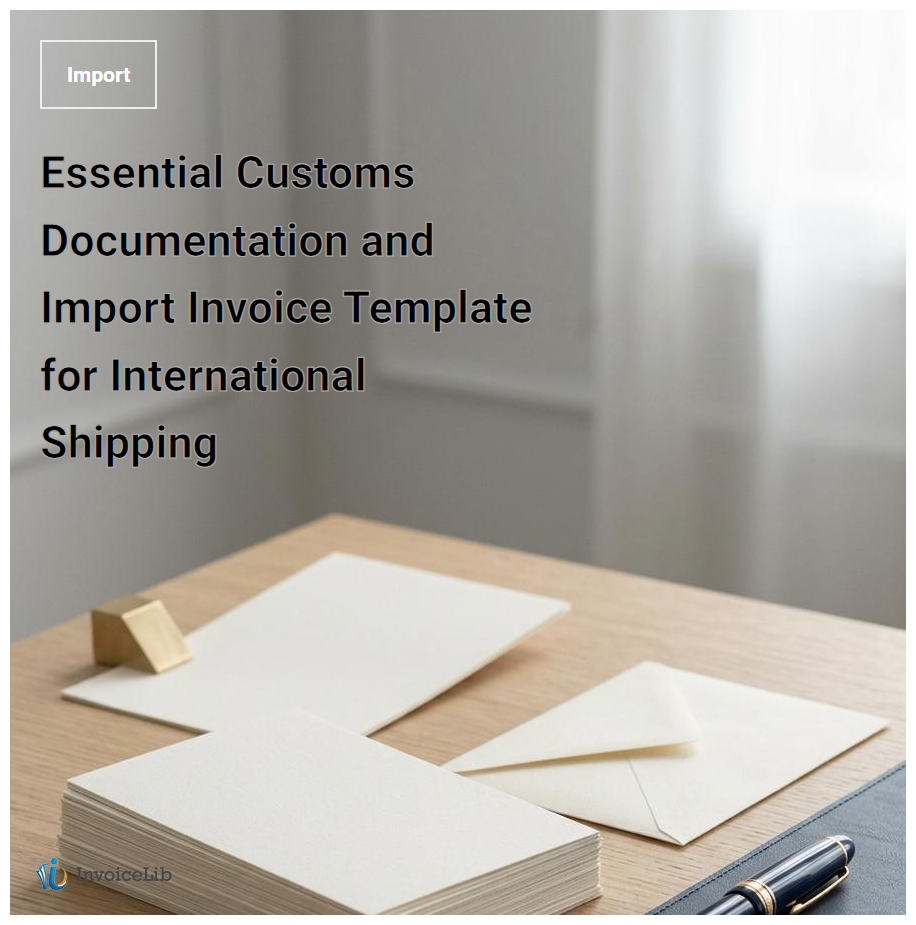 Essential Customs Documentation and Import Invoice Template for International Shipping