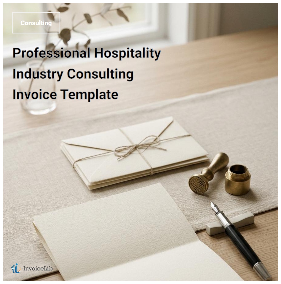 Professional Hospitality Industry Consulting Invoice Template