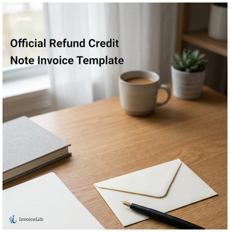 Official Refund Credit Note Invoice Template