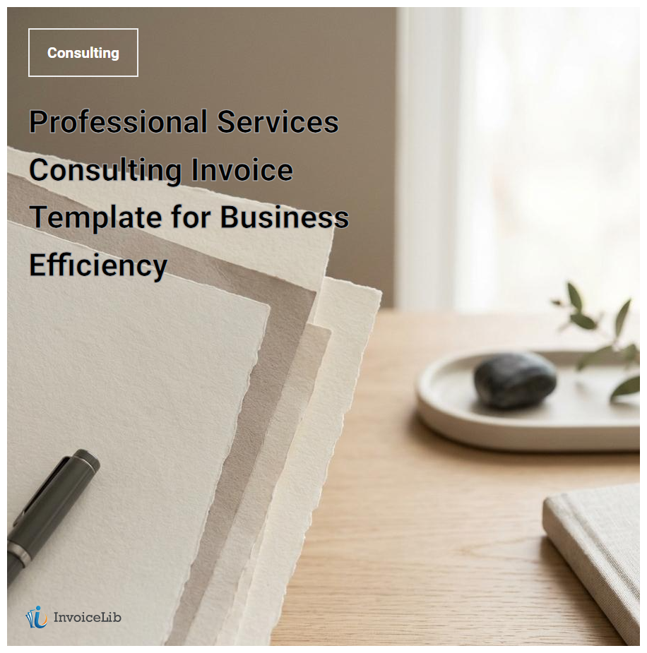 Professional Services Consulting Invoice Template for Business Efficiency