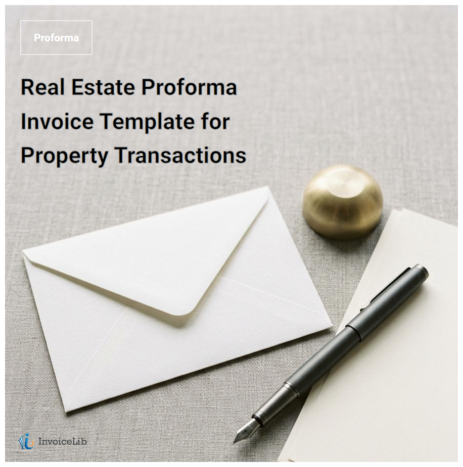 Real Estate Proforma Invoice Template for Property Transactions