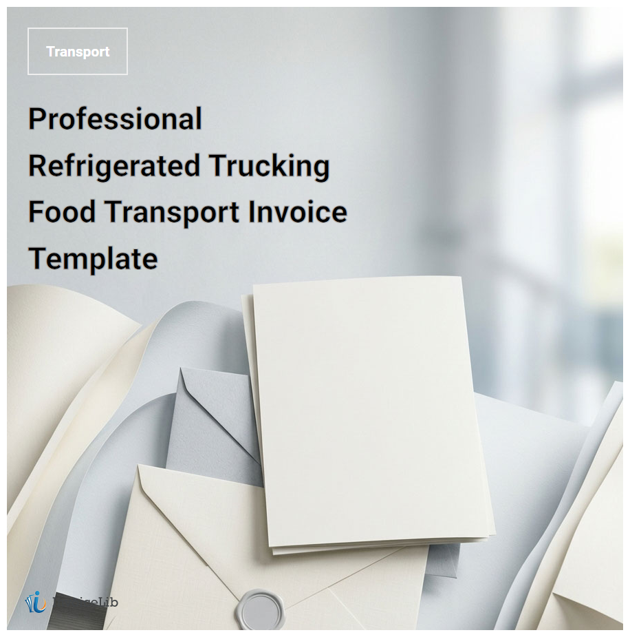 Professional Refrigerated Trucking Food Transport Invoice Template