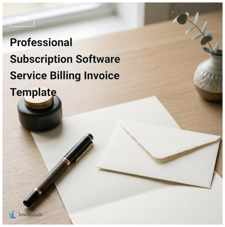 Professional Subscription Software Service Billing Invoice Template