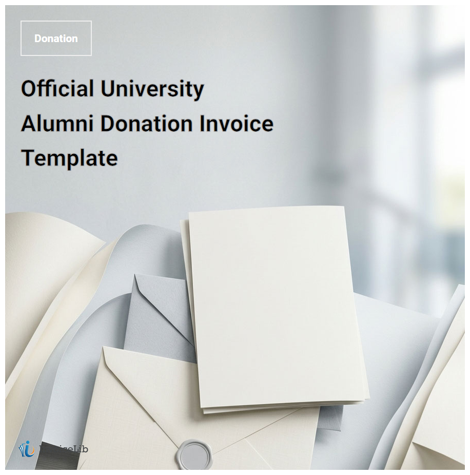 Official University Alumni Donation Invoice Template