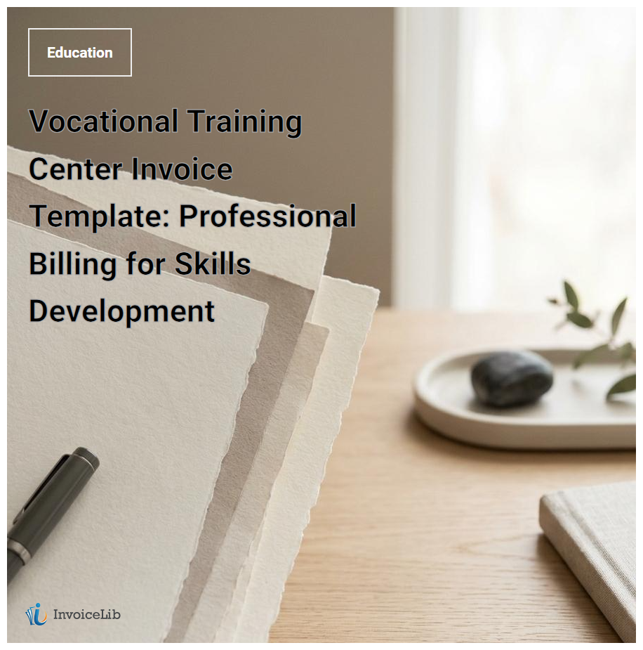 Vocational Training Center Invoice Template: Professional Billing for Skills Development
