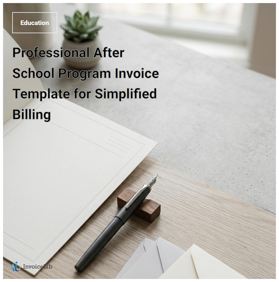 Professional After School Program Invoice Template for Simplified Billing