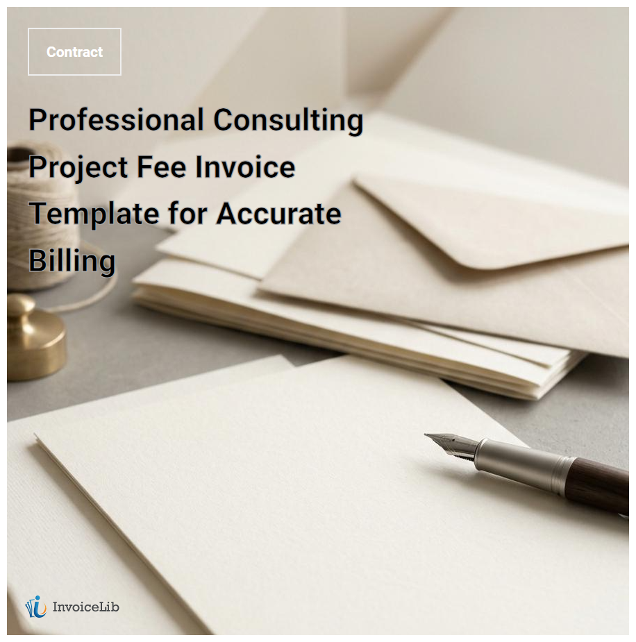 Professional Consulting Project Fee Invoice Template for Accurate Billing