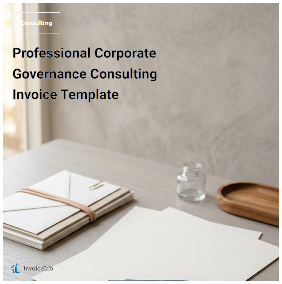 Professional Corporate Governance Consulting Invoice Template