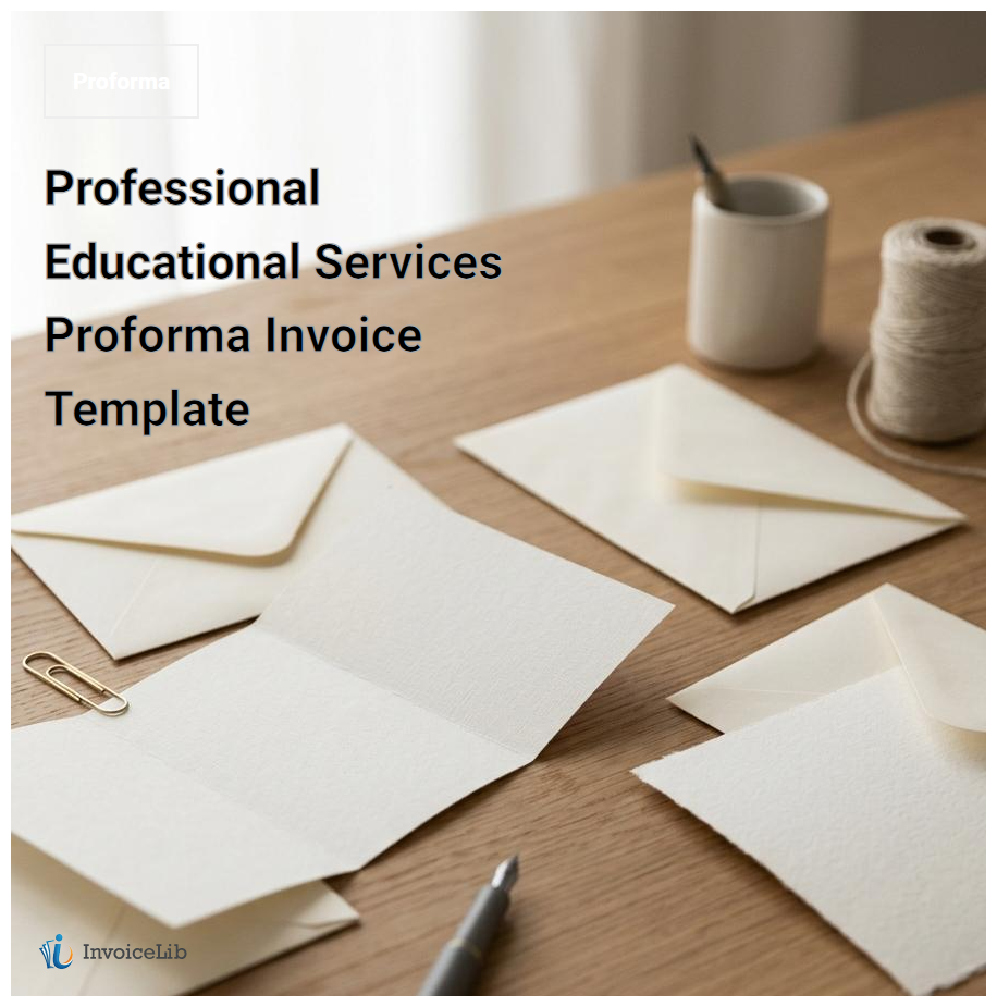 Professional Educational Services Proforma Invoice Template