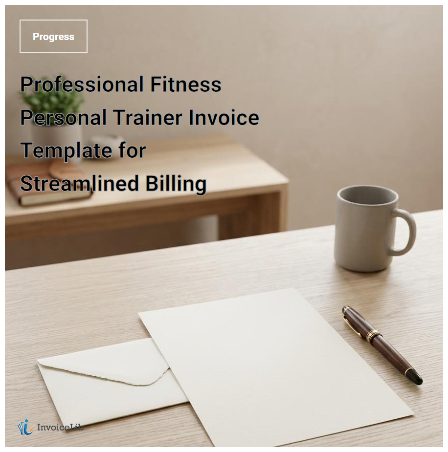 Professional Fitness Personal Trainer Invoice Template for Streamlined Billing