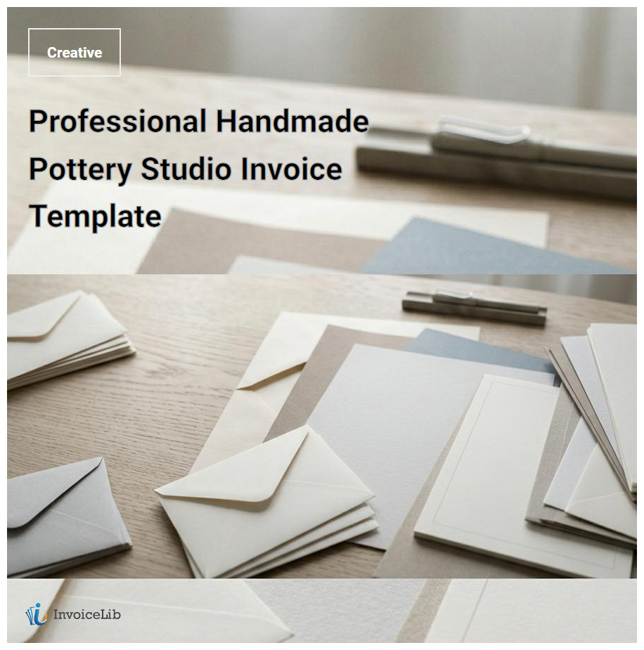 Professional Handmade Pottery Studio Invoice Template