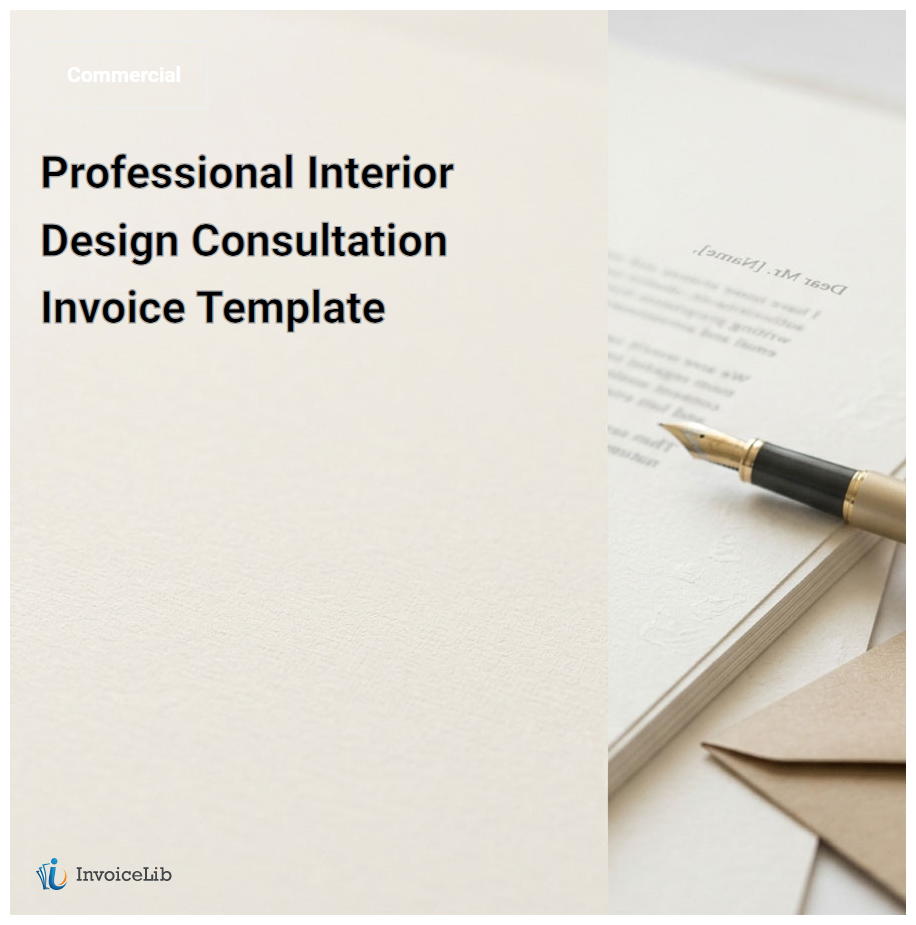 Professional Interior Design Consultation Invoice Template