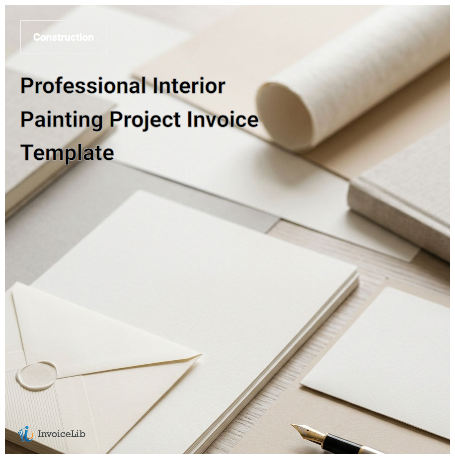 Professional Interior Painting Project Invoice Template