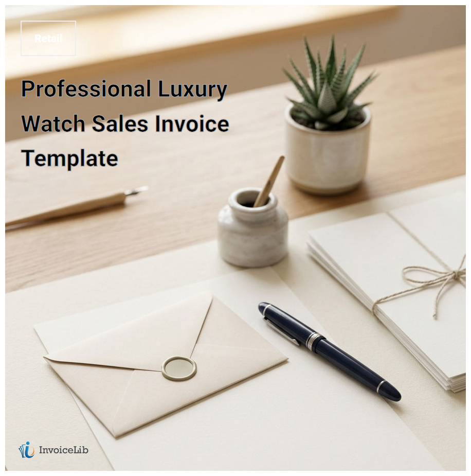 Professional Luxury Watch Sales Invoice Template