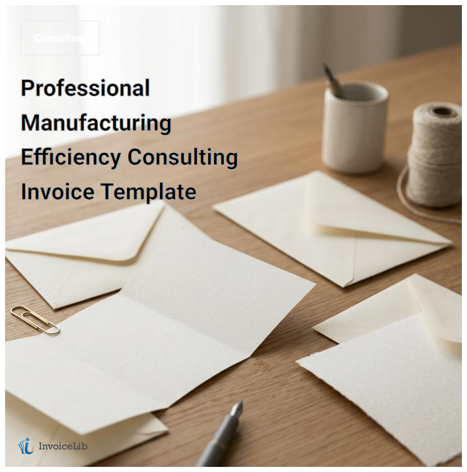 Professional Manufacturing Efficiency Consulting Invoice Template